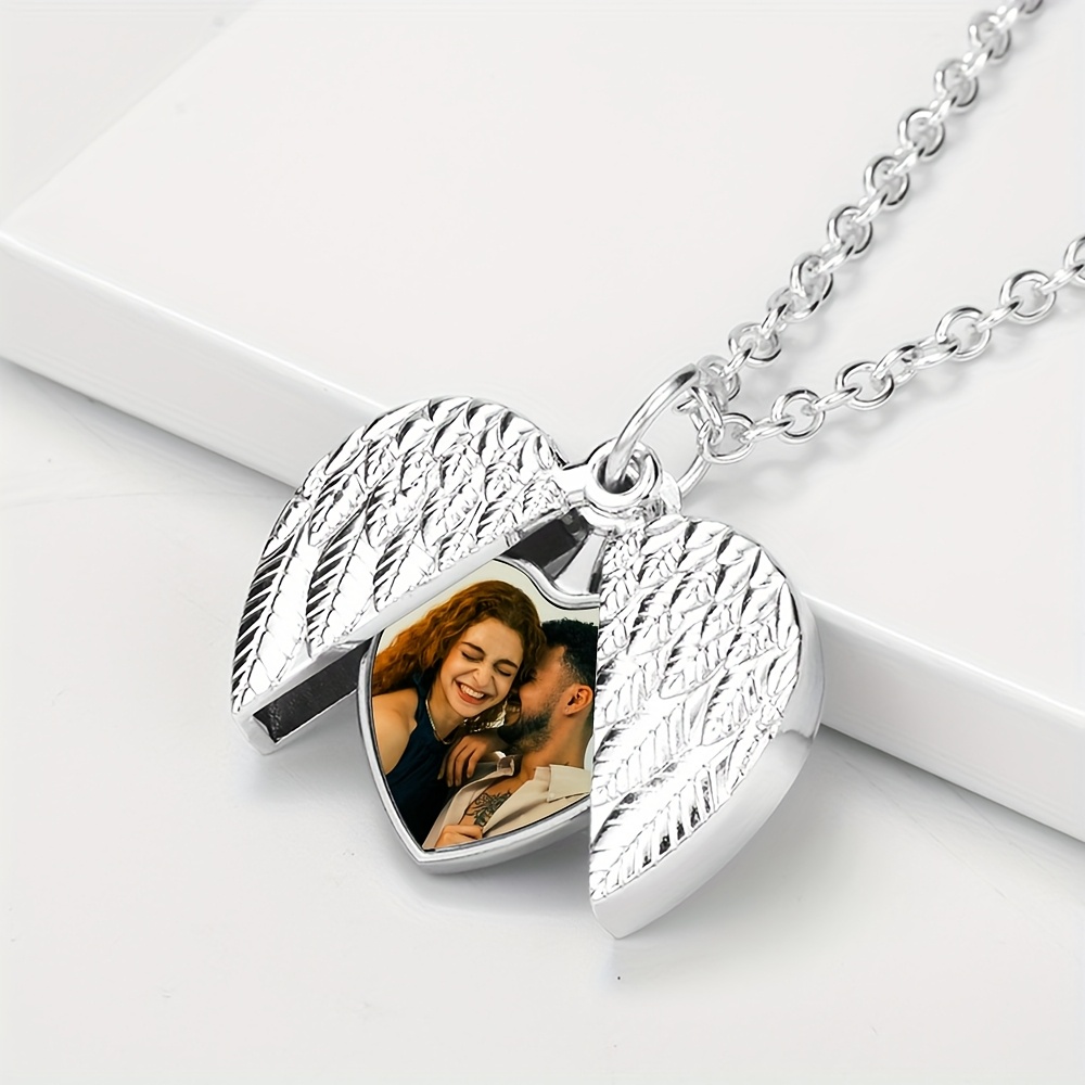 Personalized Heart-Shaped Necklace with Custom Picture
