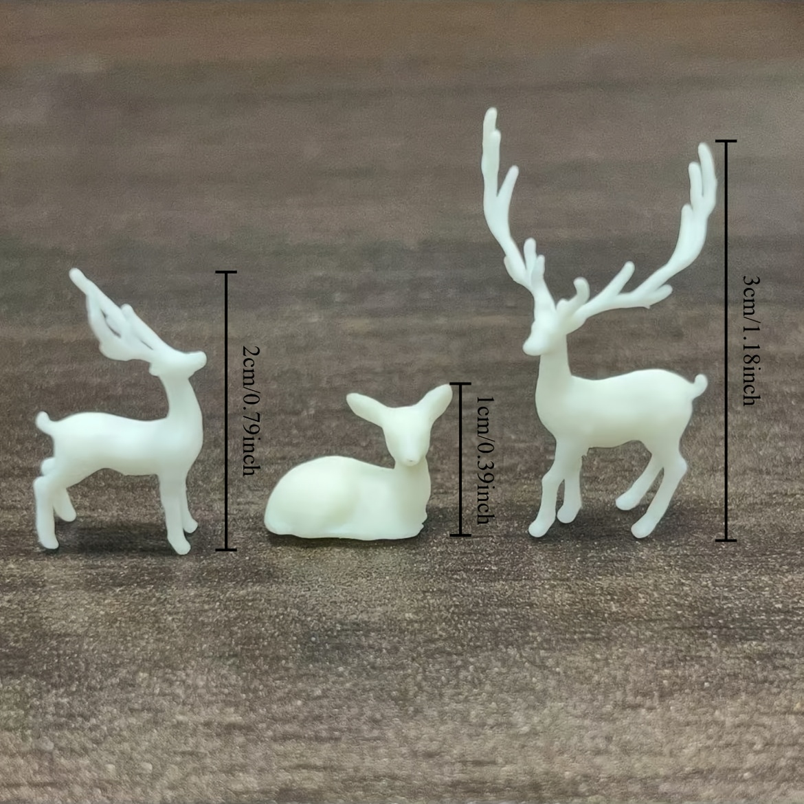 TEMU 3pcs Ornament Set, Resin Handmade, Suitable For Garden Potted Plants And Scenery, Craft Decoration, Practical Small Gift For Craft Enthusiasts