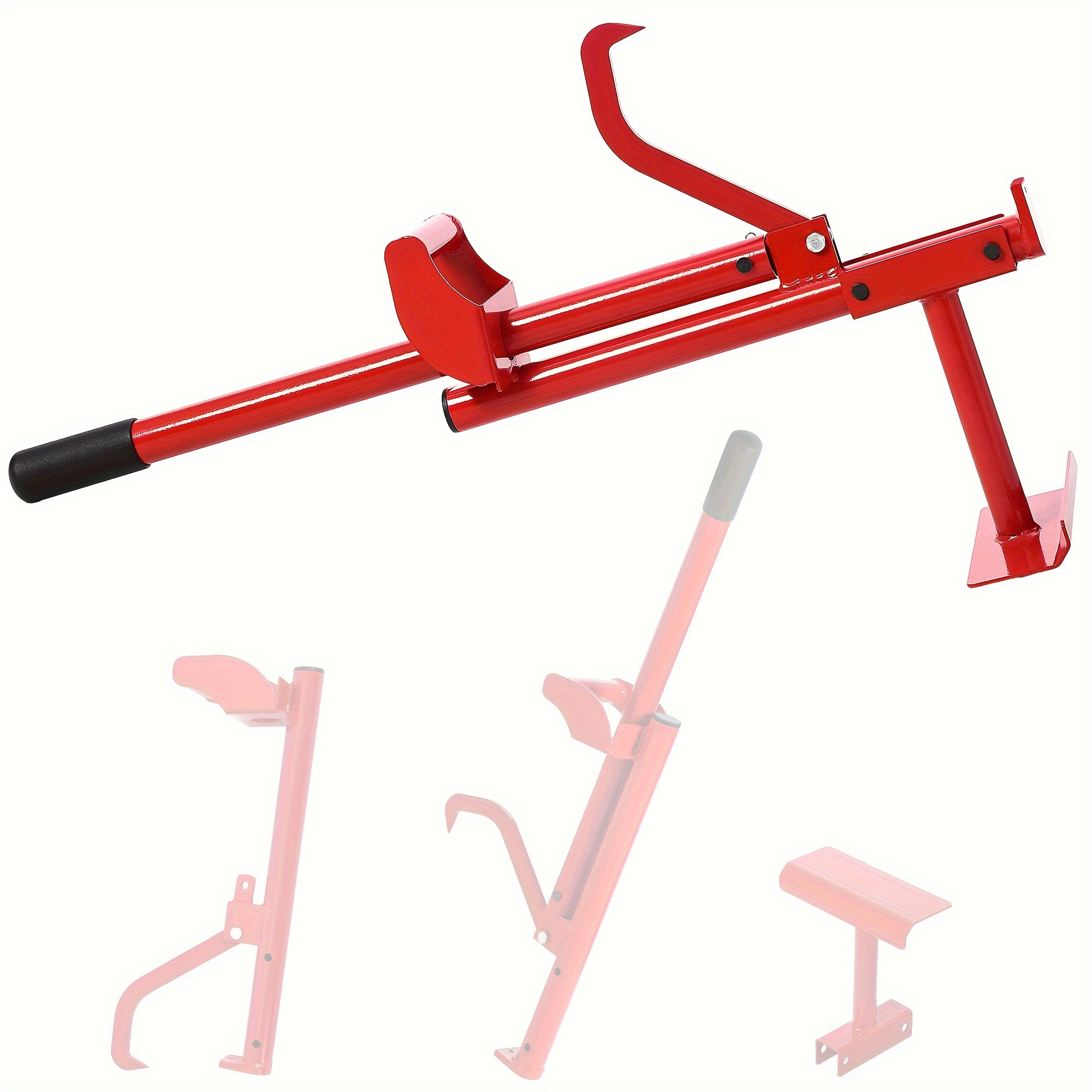 

3 In 1 Logging Tools, Log Hauler, Cant Hook, And Timberjack, Logging Tools And Equipment, Log Lifter, Log Tongs, Forestry Multitool, Firewood Harvesting Hand Tools, Red