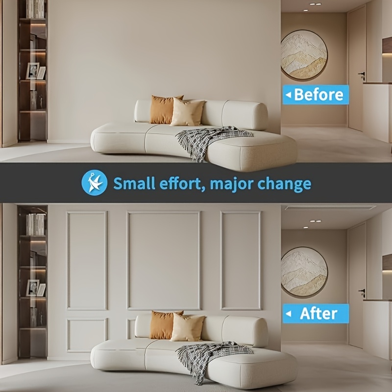3 Sets of Pre-Cut Wall Panels for Interior Decoration