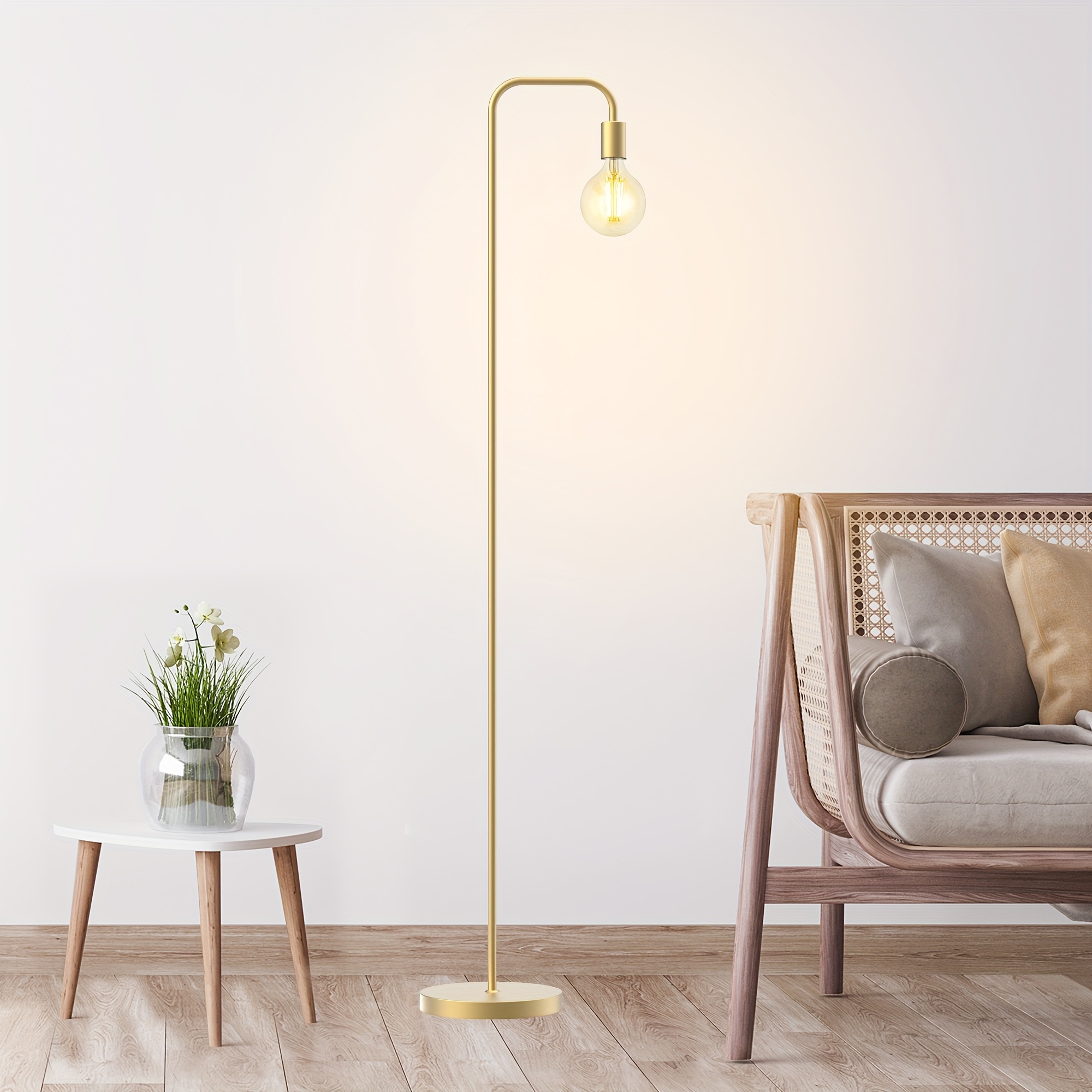 

Industrial Standing Arched Floor Lamp And Bulb Included