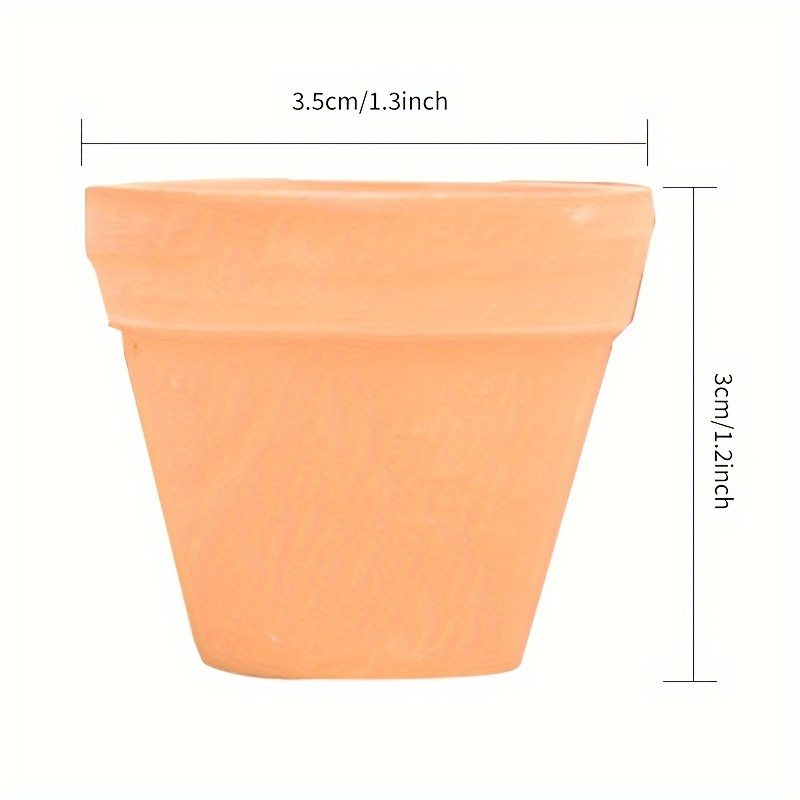 Yardwe 8 Pezzi Vasetti in Ceramica Piccoli Per Piante Succulente Mini Vasi Da Fiori Per Bonsai Contenitori Per Piante Da Esterno Per Decorare Casa Giardino e Ufficio