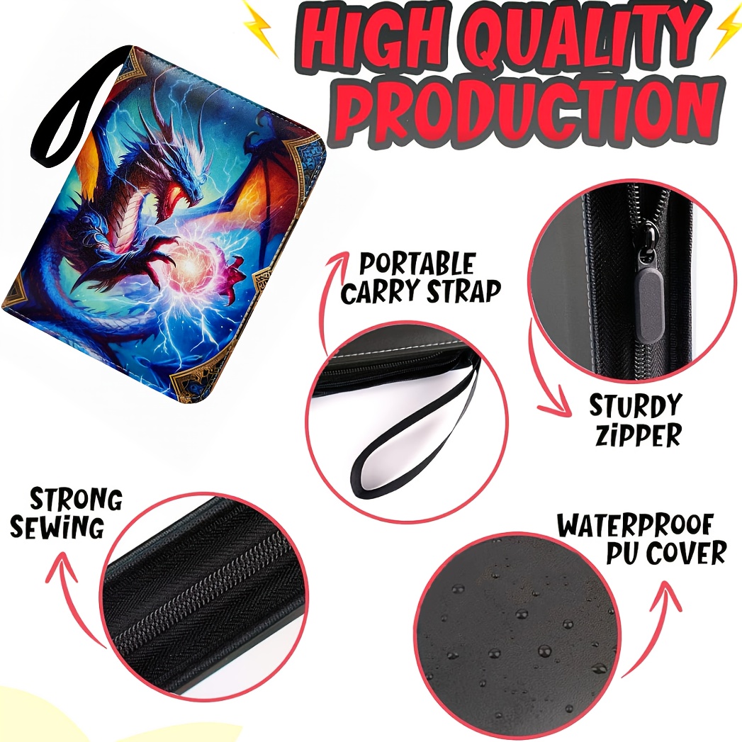 4 pocket trading card sleeves Amazon.com: CLOVERCAT 4 Pocket Trading Card Sleeve Pages, 50 Pack, Black,  Acid-Free, UV Protection, Pre-punched 3-holes, Holds 400 Cards : Toys &  Games