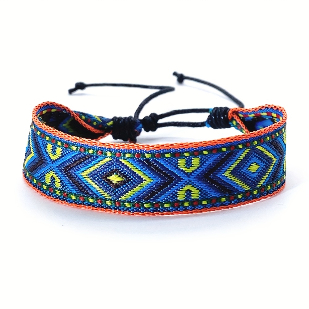 Adjustable Geometric Print Bohemian Men's Bracelet