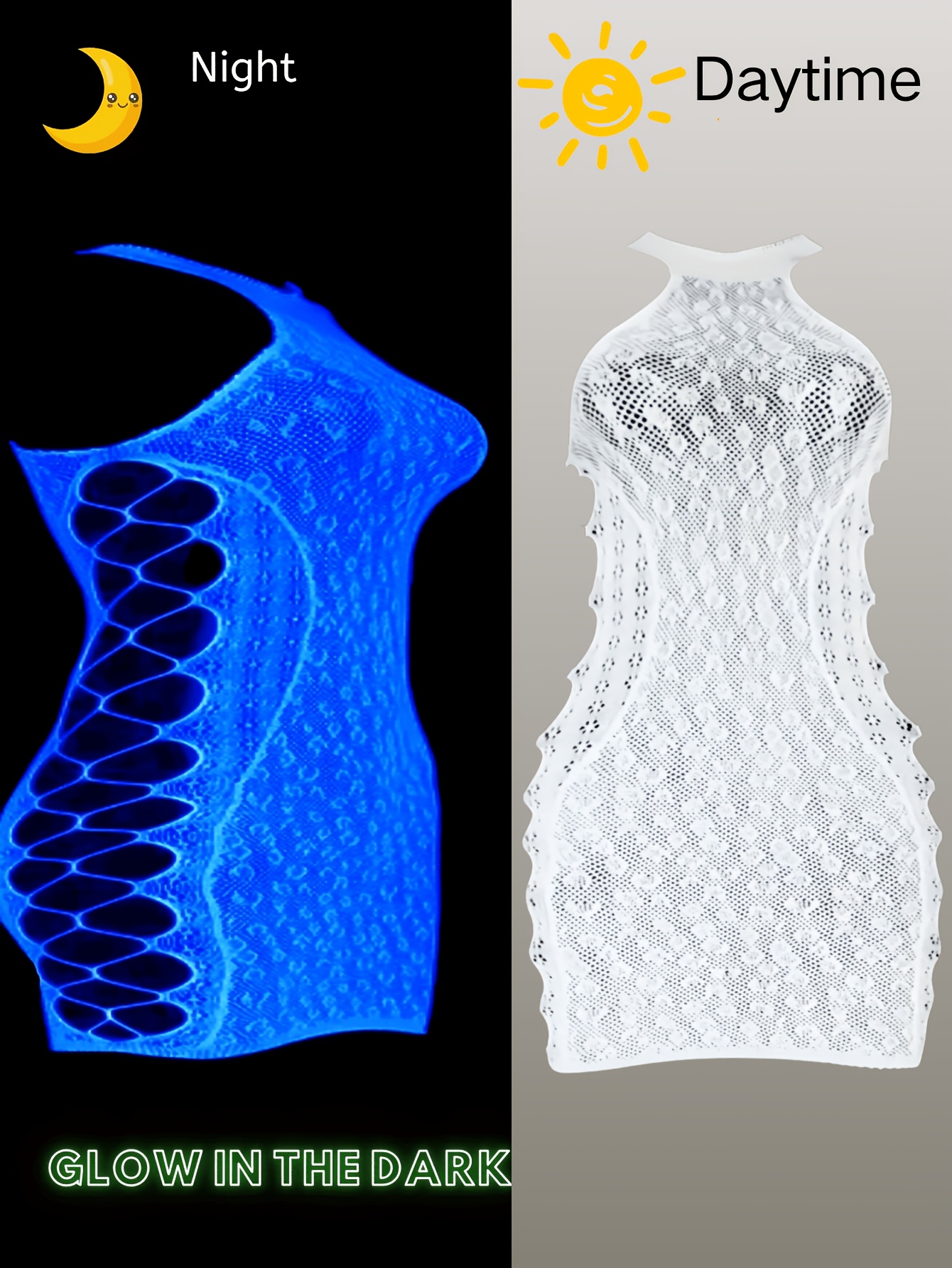 glow dress designs Black Light Reactive Twirly Dress: Neon Glow Party Outfit