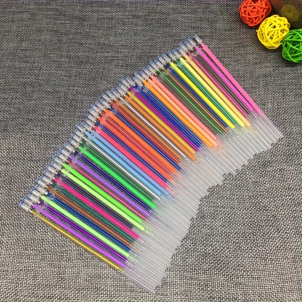 

36 Colors/set Flash Ballpoint Gel Pen Highlight Refill Refill Painting Pen Drawing