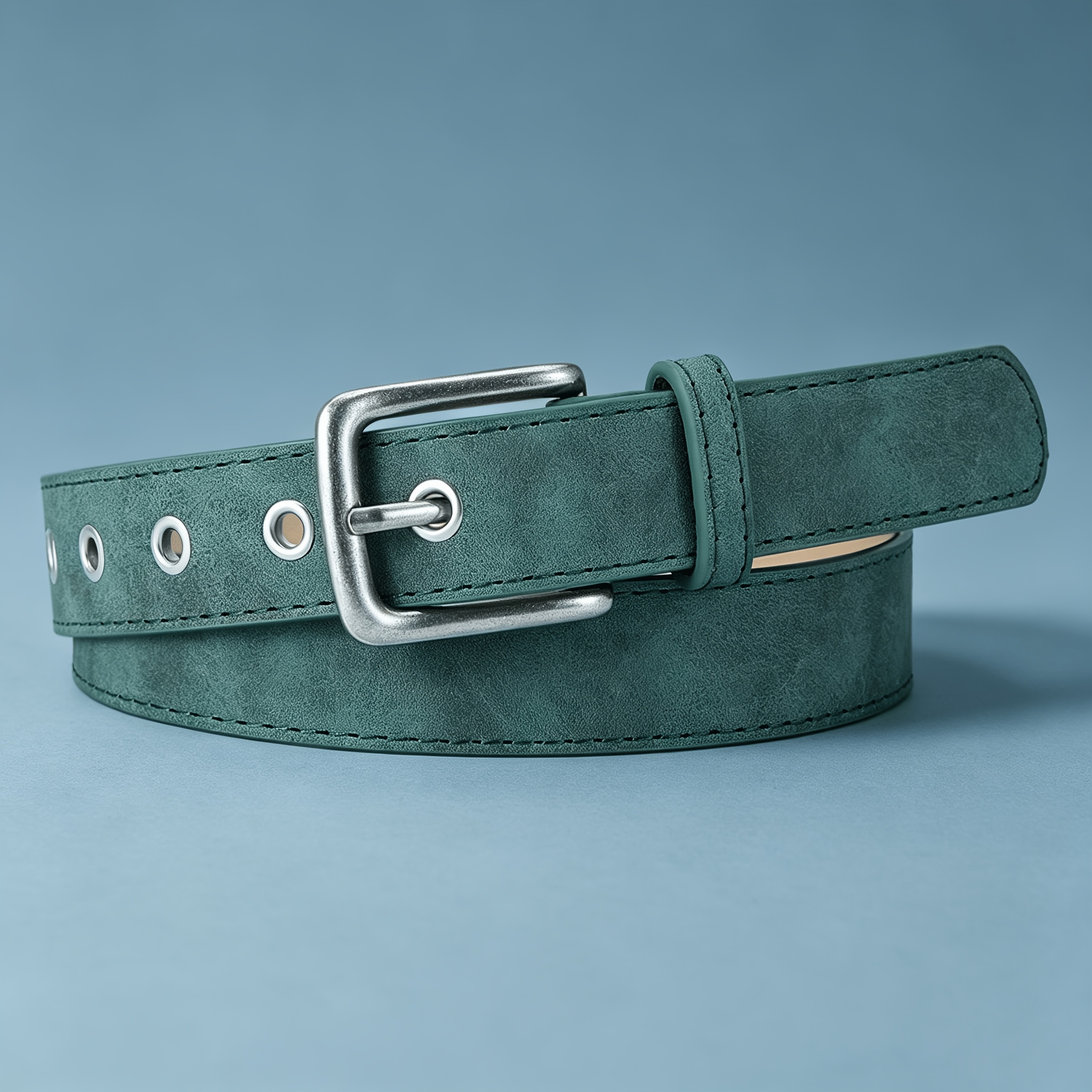 TEMU Ceinture 1 pièce pour femme en PU à texture mate avec boucle à , style punk haut de gamme, polyvalente