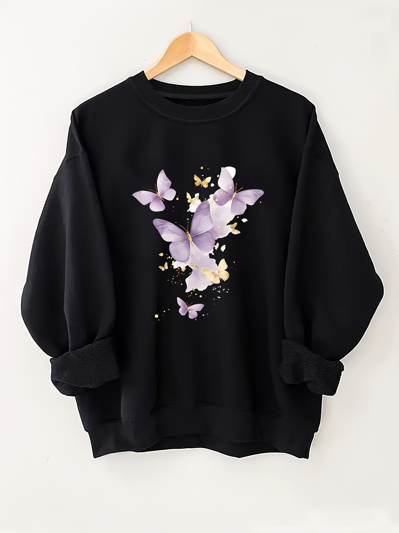 lässiges sweatshirt in übergröße damen pullover glitzer Temu Germany