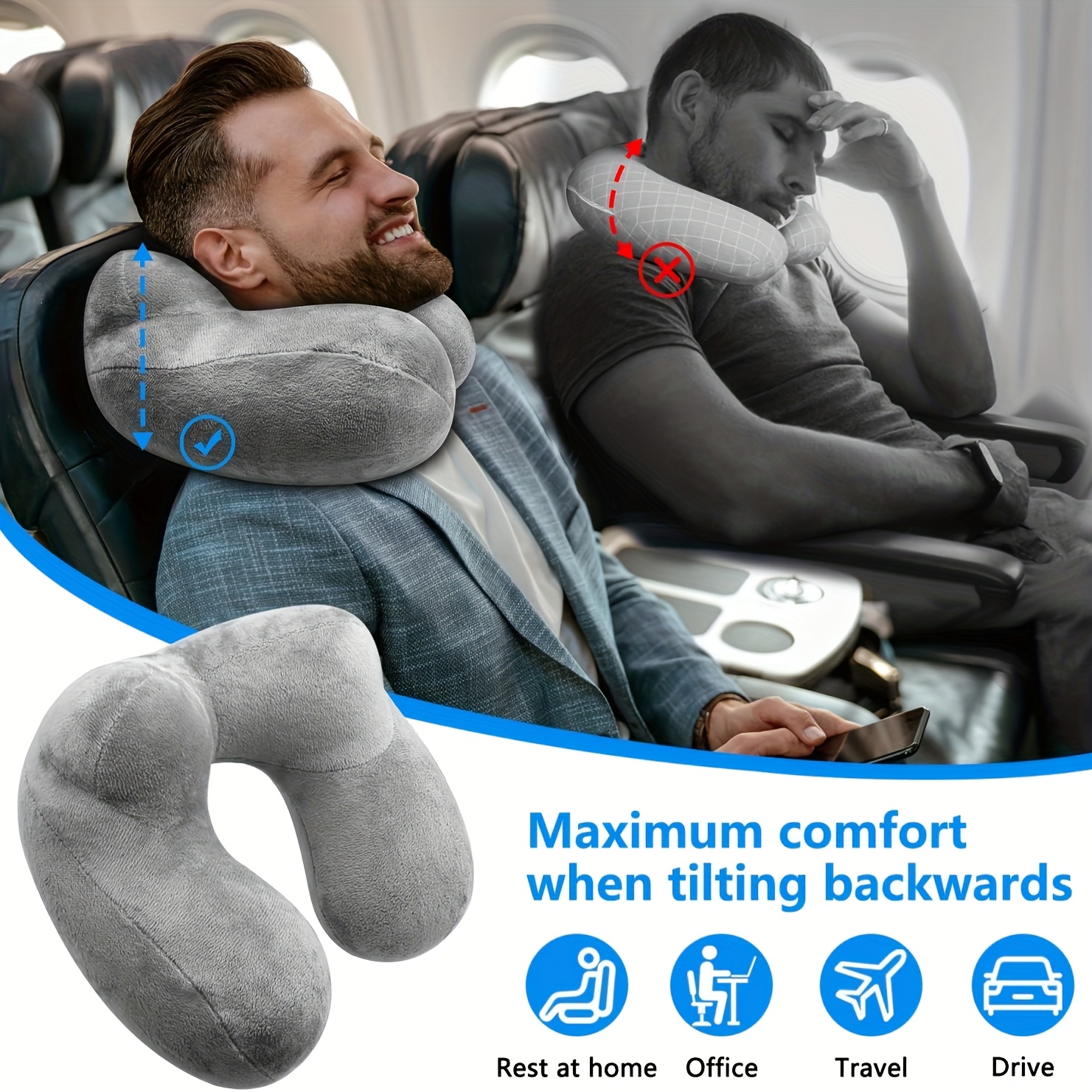 Inflatable Travel Neck Pillow