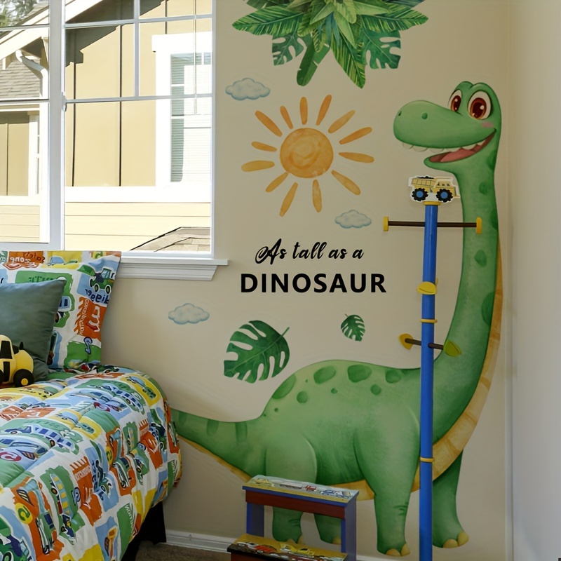  dinosaur sun wall stickers   vinyl decals detachable self   pvc wall decor single use rectangle theme with for living room bedroom entryway