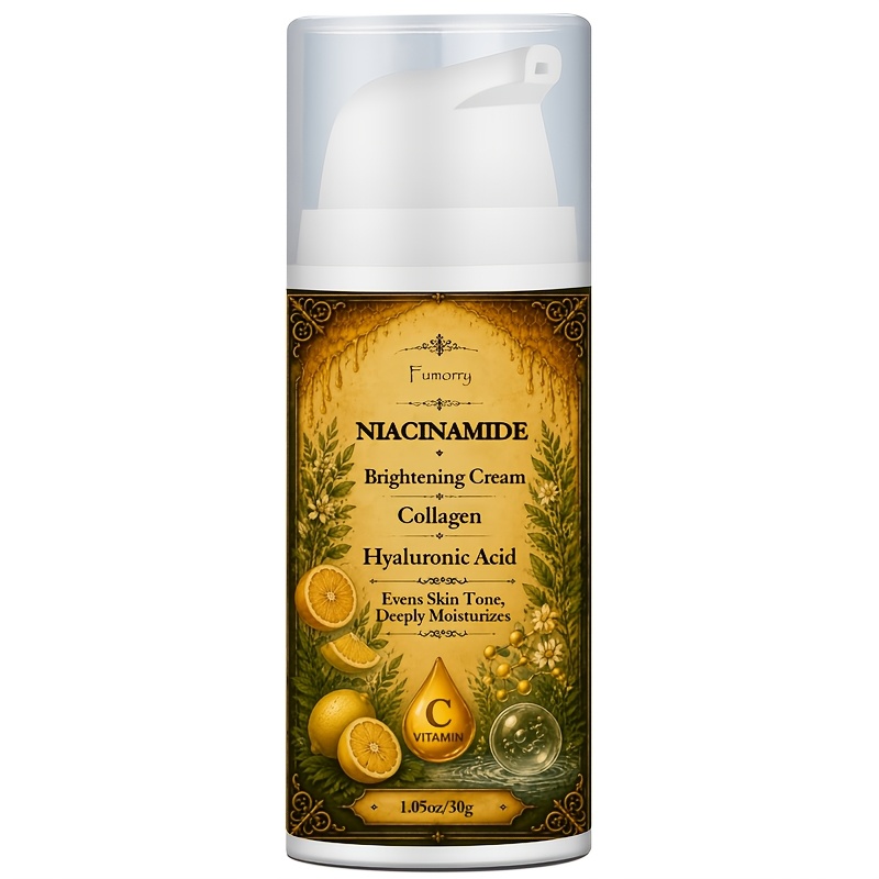 Image of Brightening Body Cream, Enriched With Collagen, Niacinamide, Vitamin C For Inner Thighs, Elbows, Knees, , Out Uneven Skin