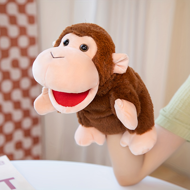 Monkey Hand Puppets Giraffe Animal Plush Hand Puppet Soft Jungle Animal Hand Puppet Interactive And Educational Toy Perfect For Kindergarten Performances And Playtime Fun