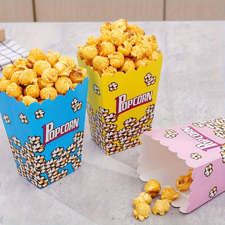 

Set, Disposable Popcorn Box, Snack Box, Movie Birthday Party Wedding Baby Birthday Party Foldable Popcorn Box, Party Decor, Party Supplies, Holiday Decor, Holiday Supplies