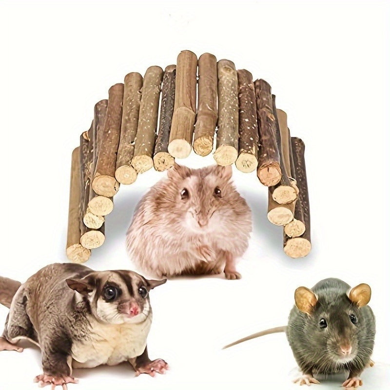 Wooden Crawling Pet Habitat Tree for Small Animals