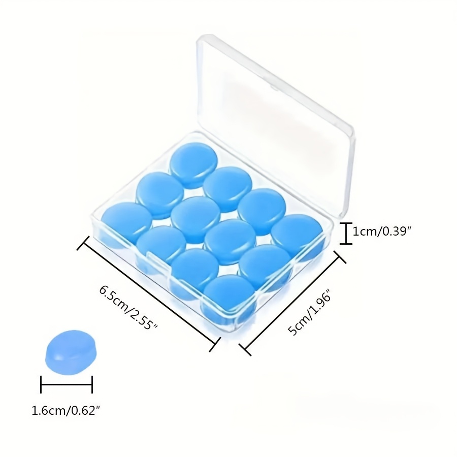 12pcs moldable reusable sleeping earplugs suitable for concerts swimming snoring airplane use Product details 1