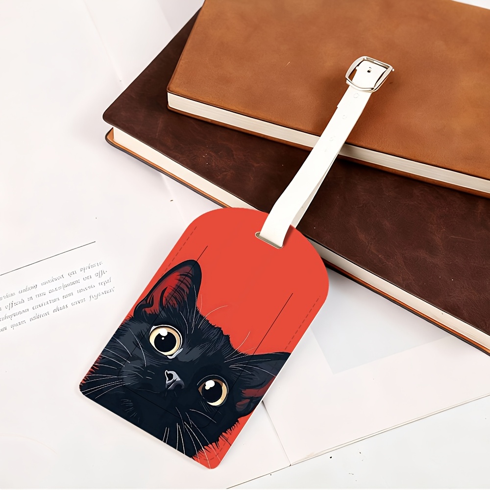 TEMU 1 stuks Lichtgewicht PU Reis Bagagelabel, Ideaal voor Koffers, Rugzakken, Sporttassen, Bagage Identificatie, en Boarding Passes - een Must-Have