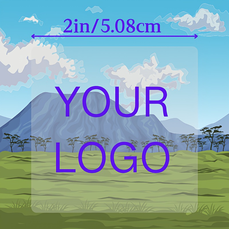 TEMU 2-inch 300-sheet Synthetic Paper Laminated Custom Stickers, Label Stickers For Business, Packaging, Weddings - Plastic Material