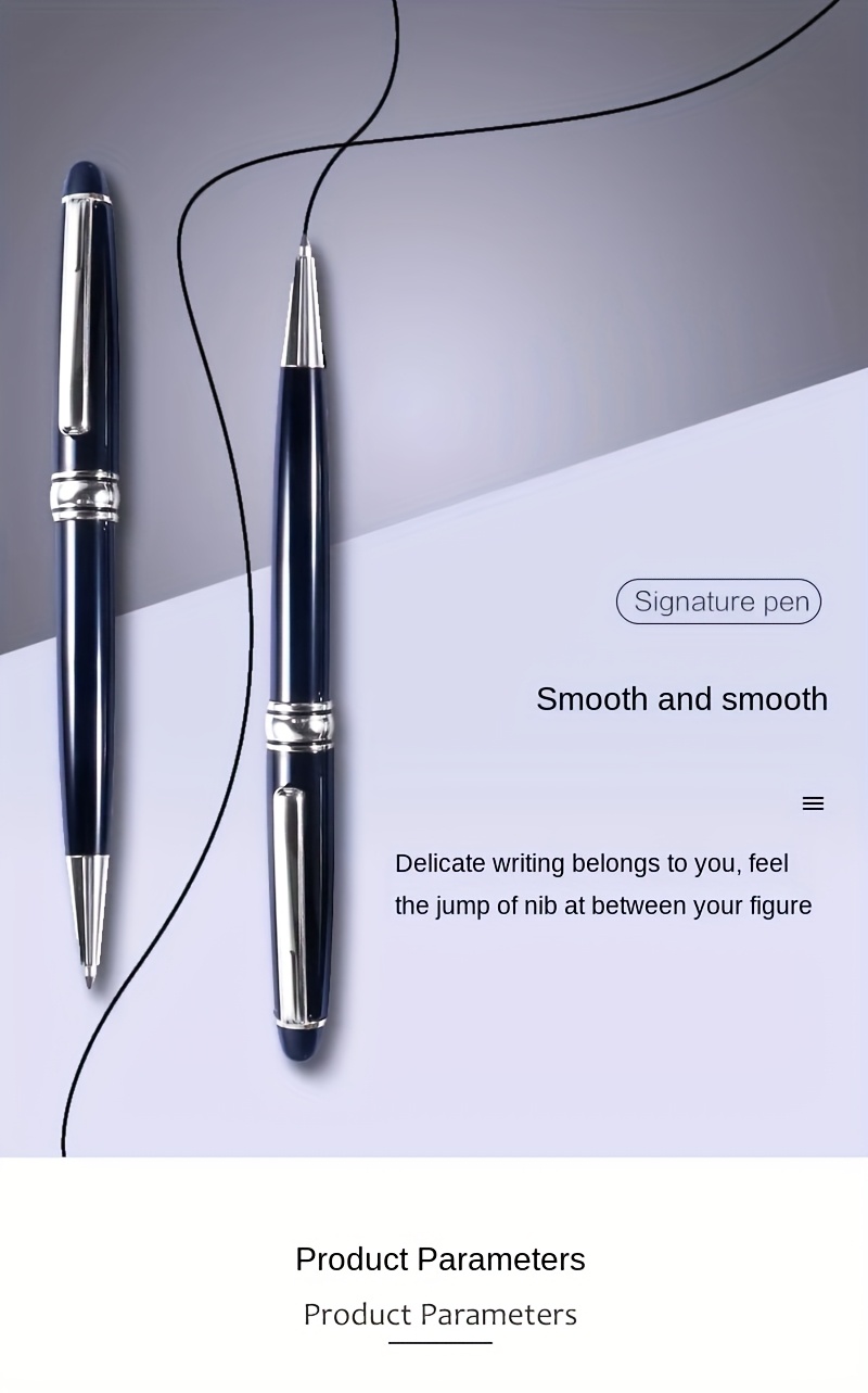 1 Pen/2 Refills/1 Gift Box, Golden And Silvery Ballpoint Pen Gift Set - Elegant Executive Pen with Metal Accents, Smooth Writing Refill, Suitable for Business Gifts, Refillstide, Writech Pens