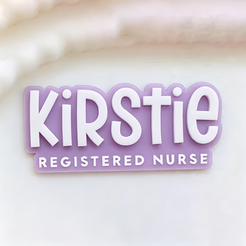 TEMU [customized]modern Brand| Custom Acrylic Nameplates| Nurse, Treatment Assistant, Medical, Shop Badge