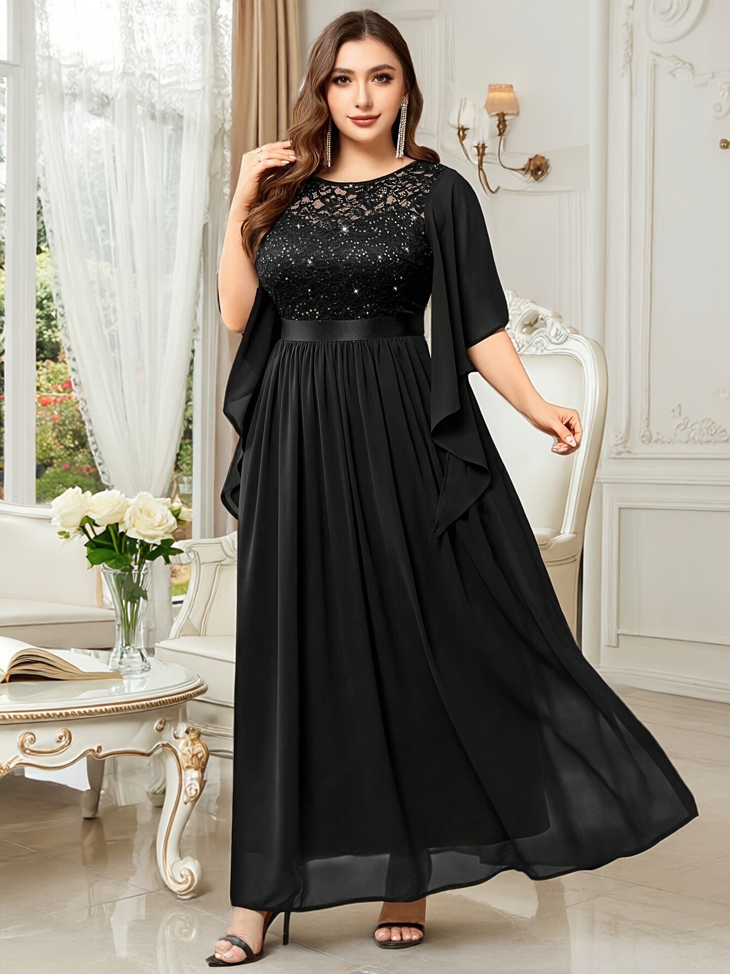 plus size formal gown dresses plus size womens banquet evening new style Size: 28