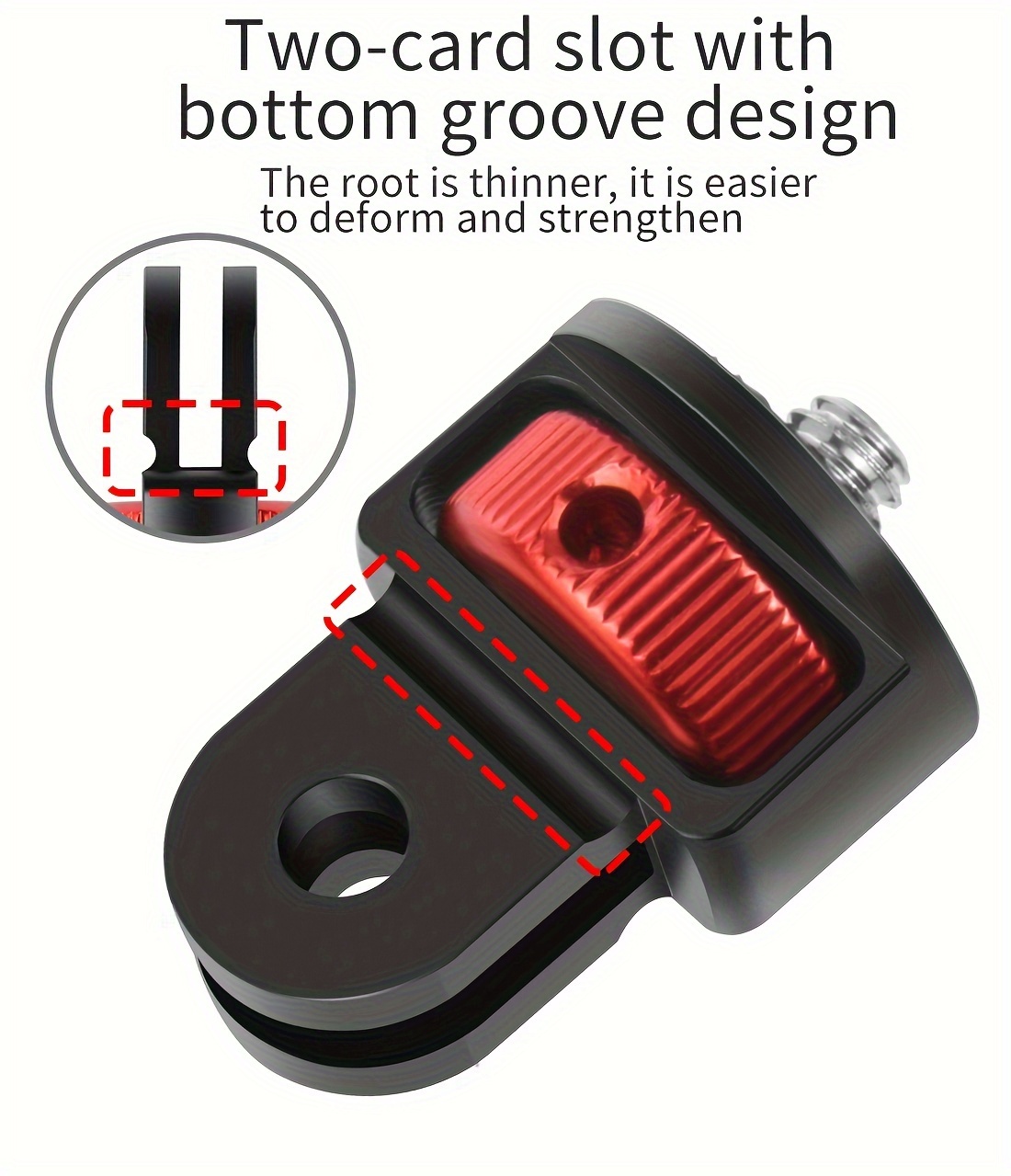 360 reinforced anti reverse cnc two card head   4 adjustable metal adapter Product details 8