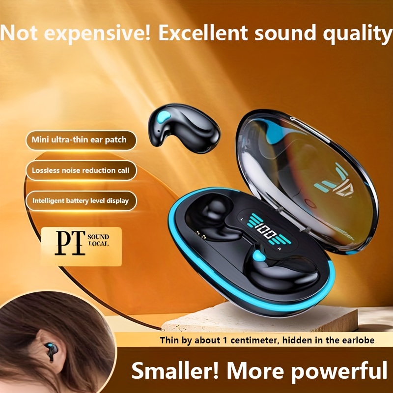 

Ultra Thin Sleep Wireless Earphones, Super Standby Wireless Earphones, In Ear Sports Invisible Earphones Suitable For Men And Women