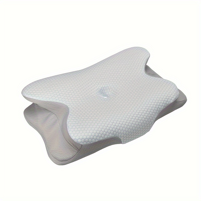 Image of 1pc Cooling Cervical Neck Pillow Pillows For Sleeping, Ergonomic Neck Pillow For Side, Back And Stomach Sleepers Head Pad With Breathable Ice Pillowcase Bedding Supplies Ideal Gift