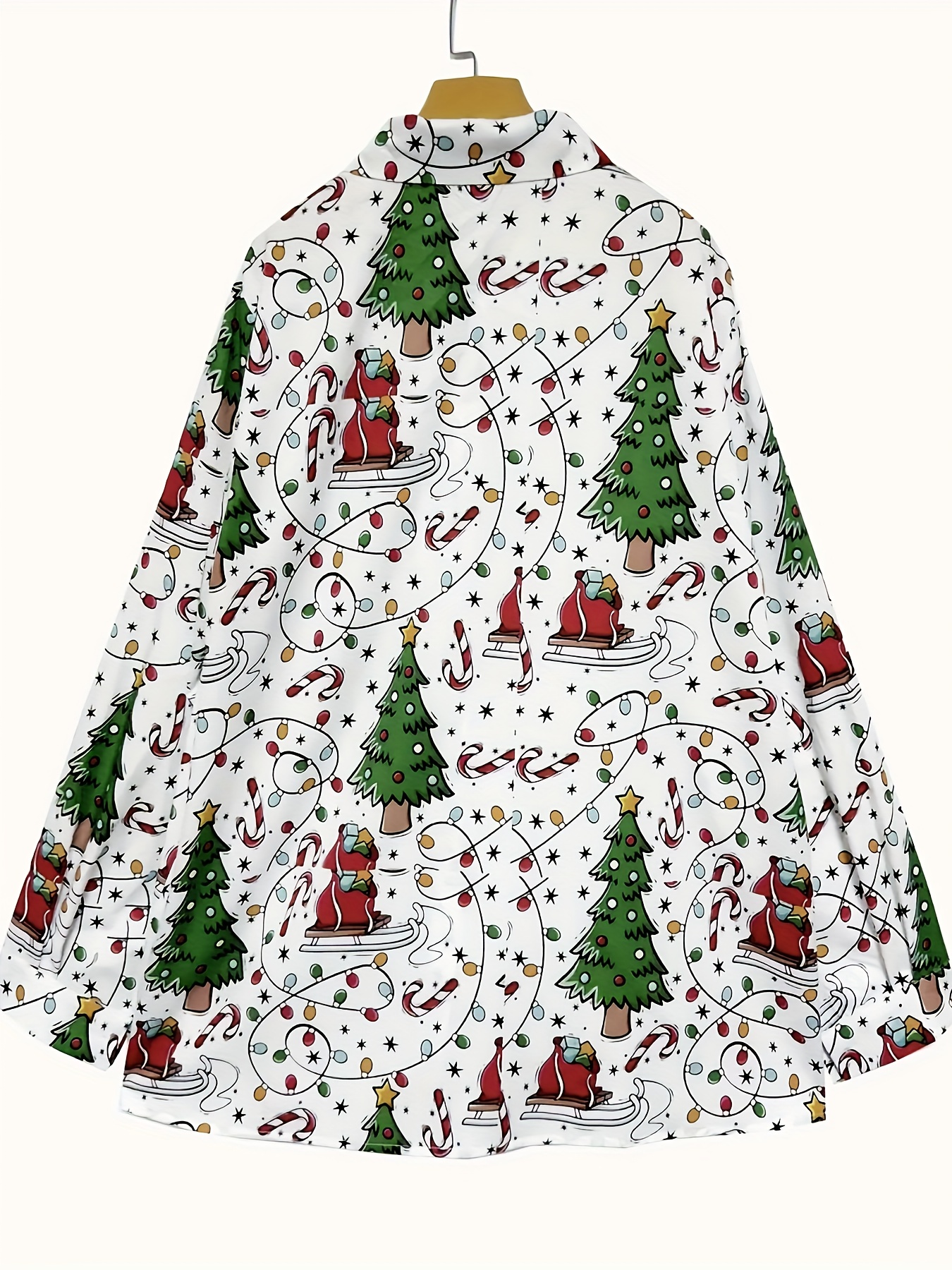 chemisier à manches longues à imprimé thème noël femmes Temu Belgium