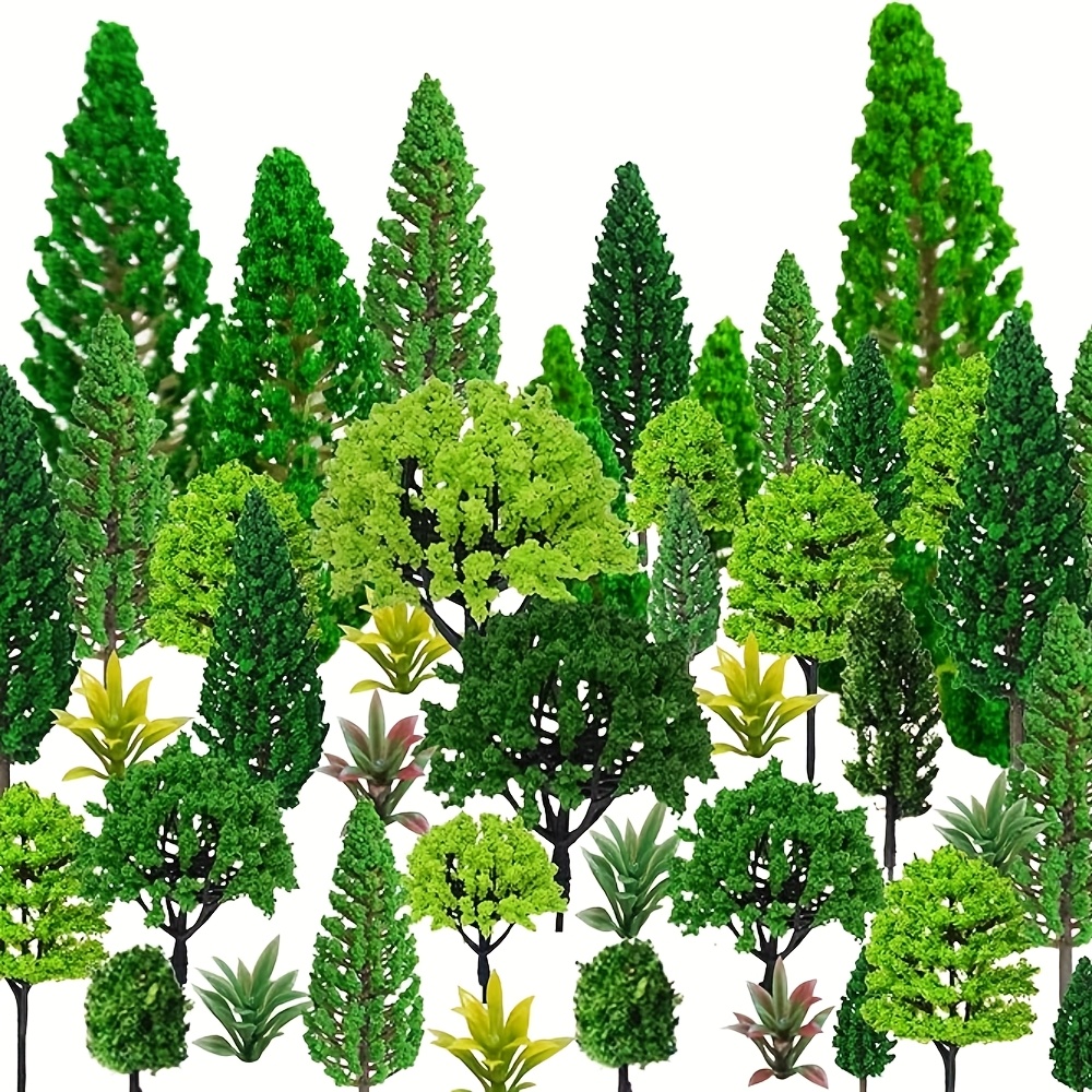 

Landscape Model Trees Measuring 1.1 To 5.1 Inches, Mixed - Green Model Trees, Grass, Architectural Craft, Building Models, Railway Scenery, Landscape Supplies, And .