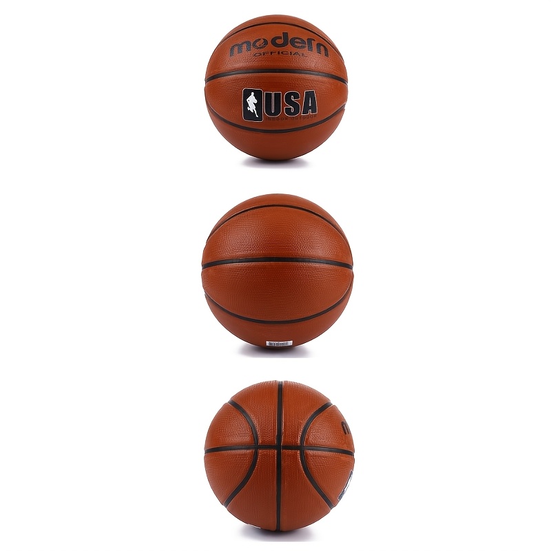 official usa adult   basketball brown rubber indoor outdoor   for team sports and practice   details 2