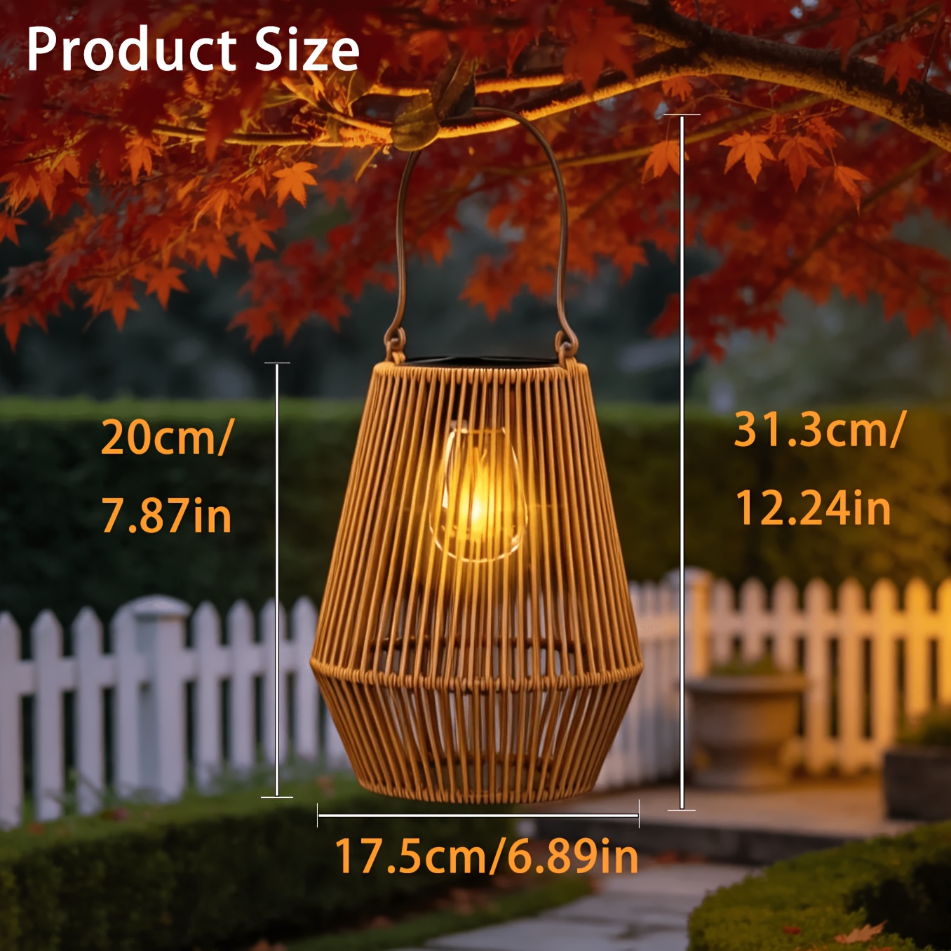 Hanging Solar Lanterns (with Built-in LED Bulbs), Outdoor Garden Decorative Lights, Ideal for Decorating Garden Paths And Patios, A Unique Birthday Gift for Women