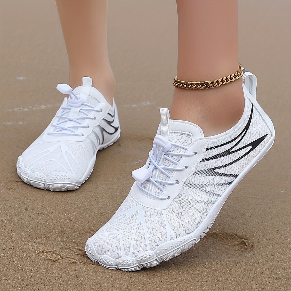 hdoxse women quick drying water shoes aqua barefoot slip on   shoes breathable lightweight comfortable suitable for pool beach surfing walking yoga swimming   fabric upper and insole rubber sole