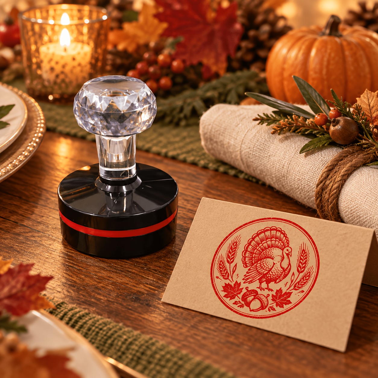 Custom Round Stamp for Logos, Names, and Dates