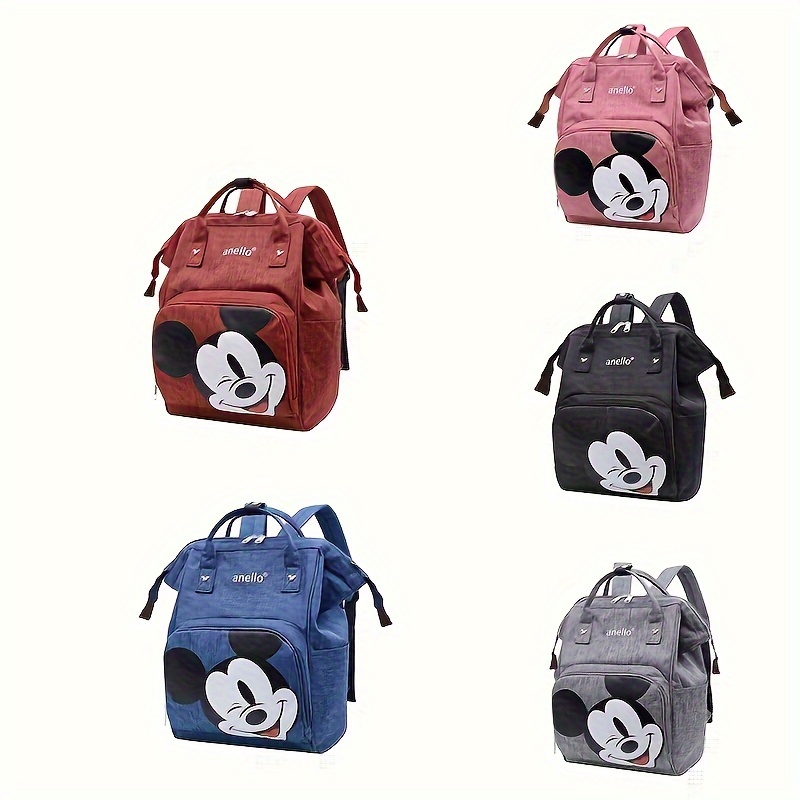 

1pc Of Disney Themed Stylish Backpack, Spacious Multi-pocket Travel Bag Polyester, Ideal For Trips, Shopping, Holidays, And New Year Presents.