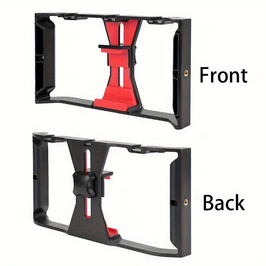 TEMU Soporte de estabilizador giratorio de , soporte para micrófono de teléfono móvil, luz de relleno, para teléfono móvil de transmisión con tres