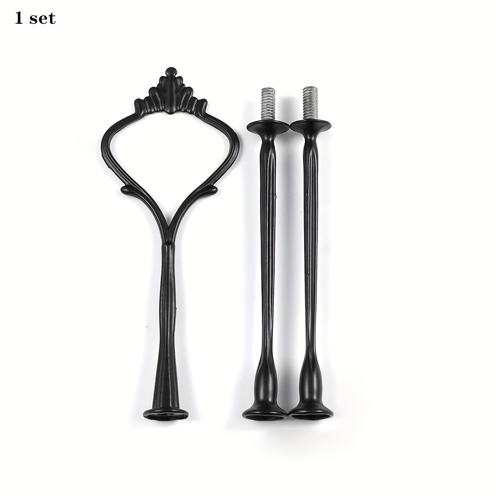 Ywli 1st/bag Black 3-layer Small Crown Jewelry Tray String Rack