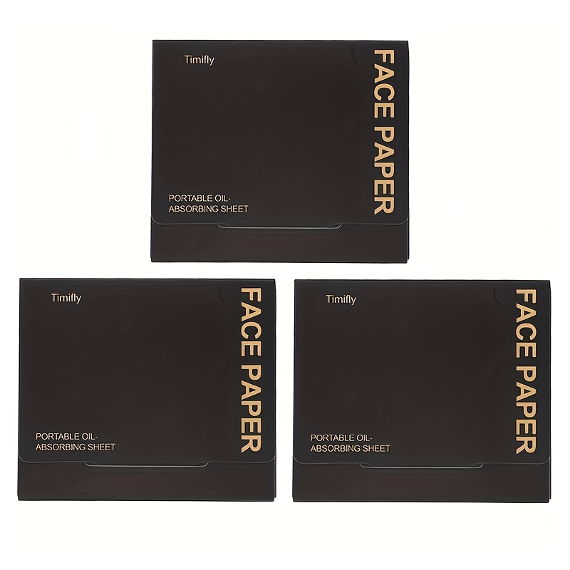 Image of 300 Sheets Bamboo Charcoal Oil Absorbing Sheets For Face Portable Replacement Anti-grease Facial Oil Blotting Paper Women Skin Care