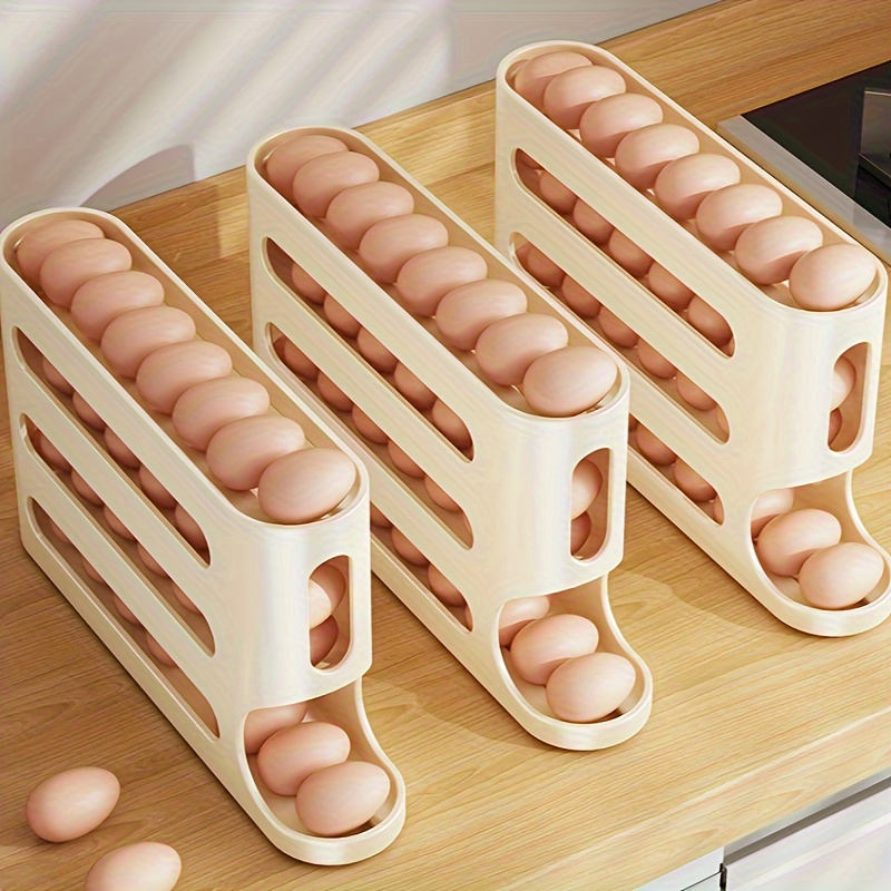 4 layer ladder type storage refrigerator side door large capacity automatic egg roller slide egg storage box details 4