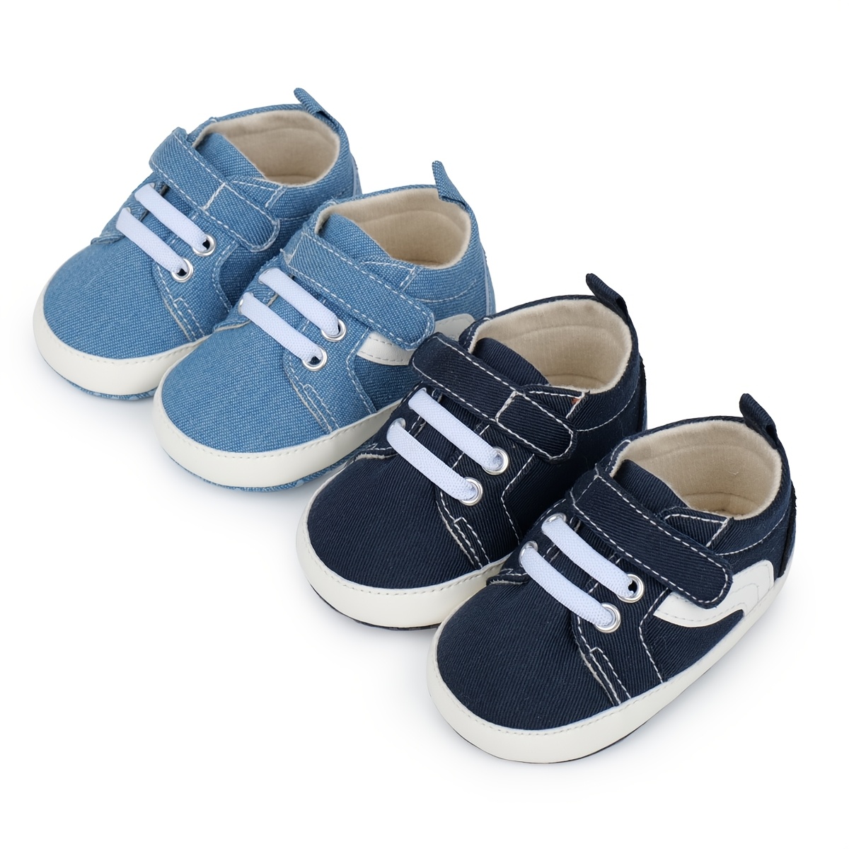 Zapatillas de bebé y transpirable, zapatos bajos con cierre  antideslizante cómoda para recién nacidos y niños pequeños, estilo c