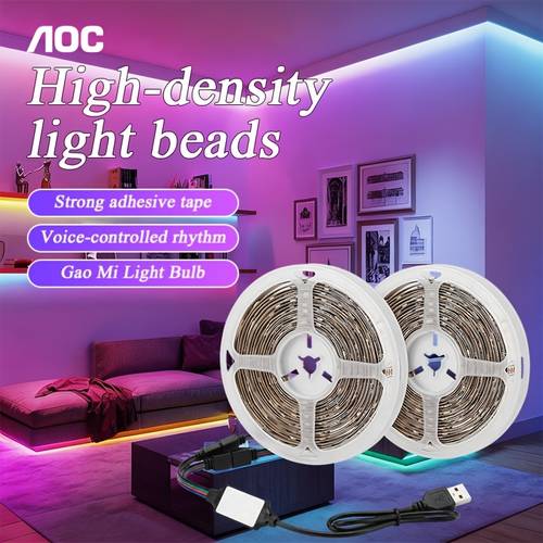 25/50/53/100/130/200Ft Extra Long Smart LED Strip Lights, RGB LED Lights Timing And Dimmable, Music Sync Color Changing Lights, Bedroom, Living Room, Game Room, Room Decor
