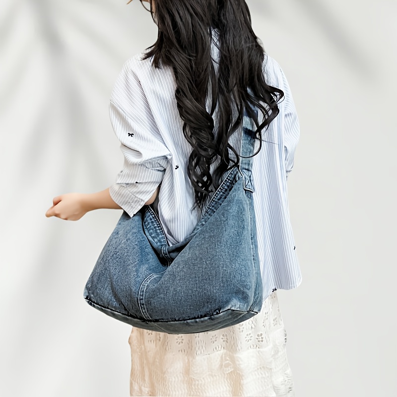 TEMU Distressed Women's Crossbody Bag, Commuter Lazy Style Soft And Comfortable Women'