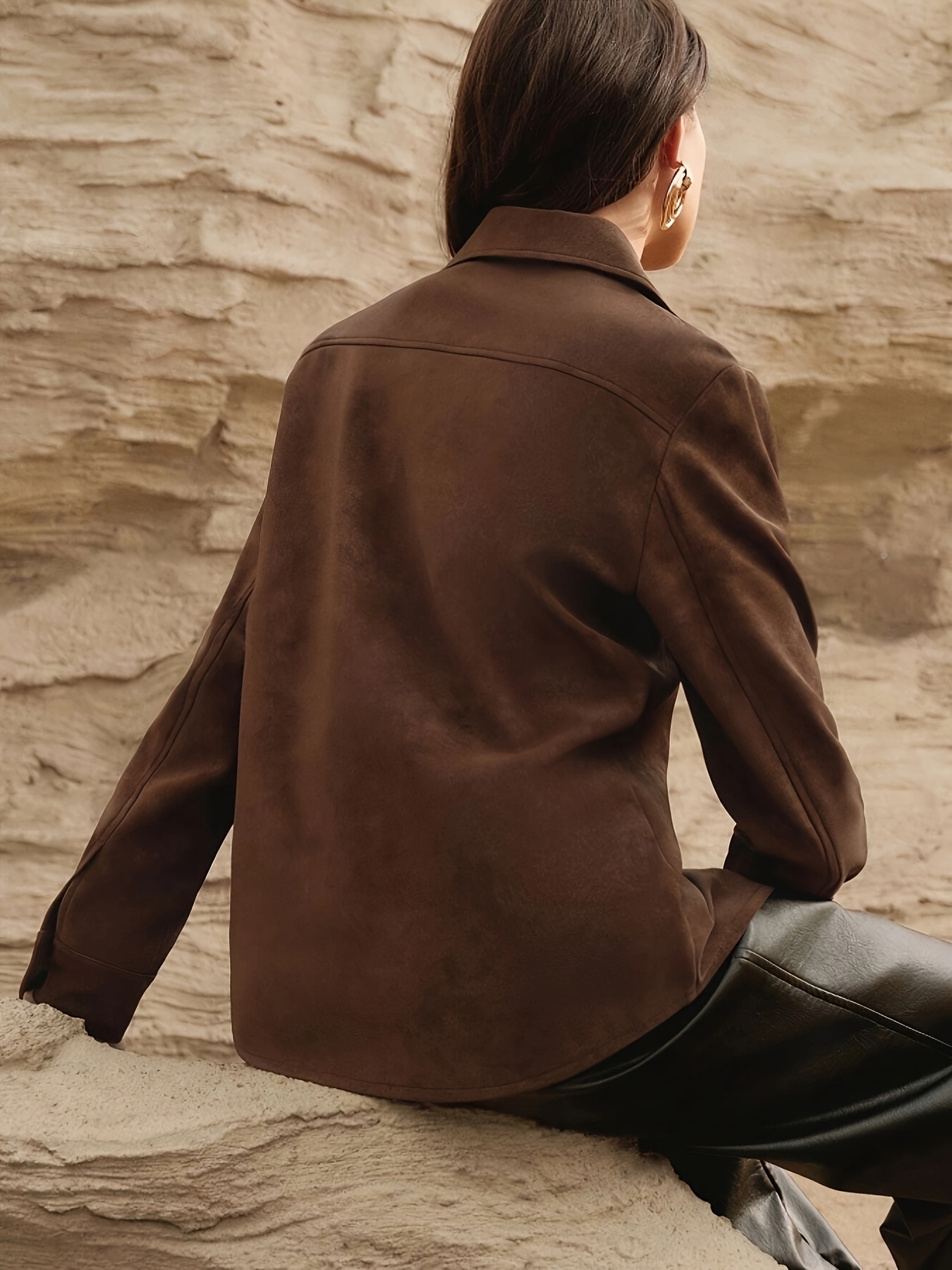 blouse veste femme édition spéciale  ,   printemps/automne, polyvalente et  , couleur    , ns702 premium, veste de bureau, silhouette  , texture douce,   haut de gamme, style sophistiqué, look  , tailleuse pour femmes, tenue professionnelle Détails du produit 0