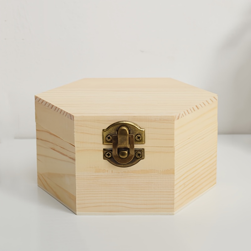 3pcs Hexagonal Storage Wooden Box Gift Set