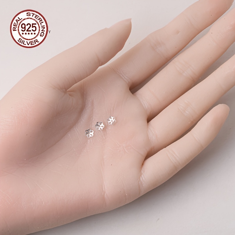 20pcs S925 Sterling Silver Spacer Bead Caps & Bead Spacer Additions