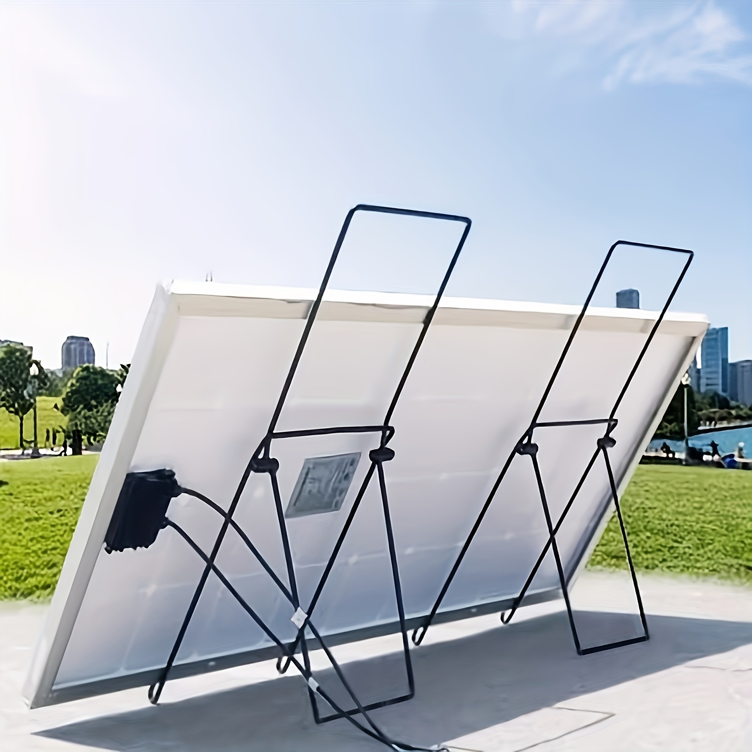 

2pcs Outdoor Portable Solar Panel Mounting Bracket, Collapsible Carbon Steel Bracket