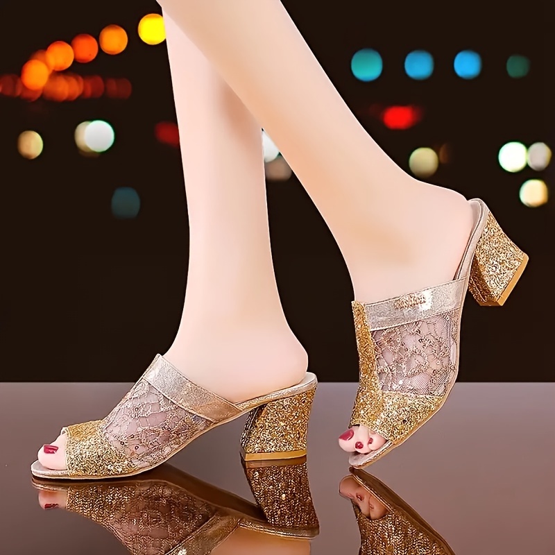 sandalias mujer sintético tacón medio zapatos Temu Mexico