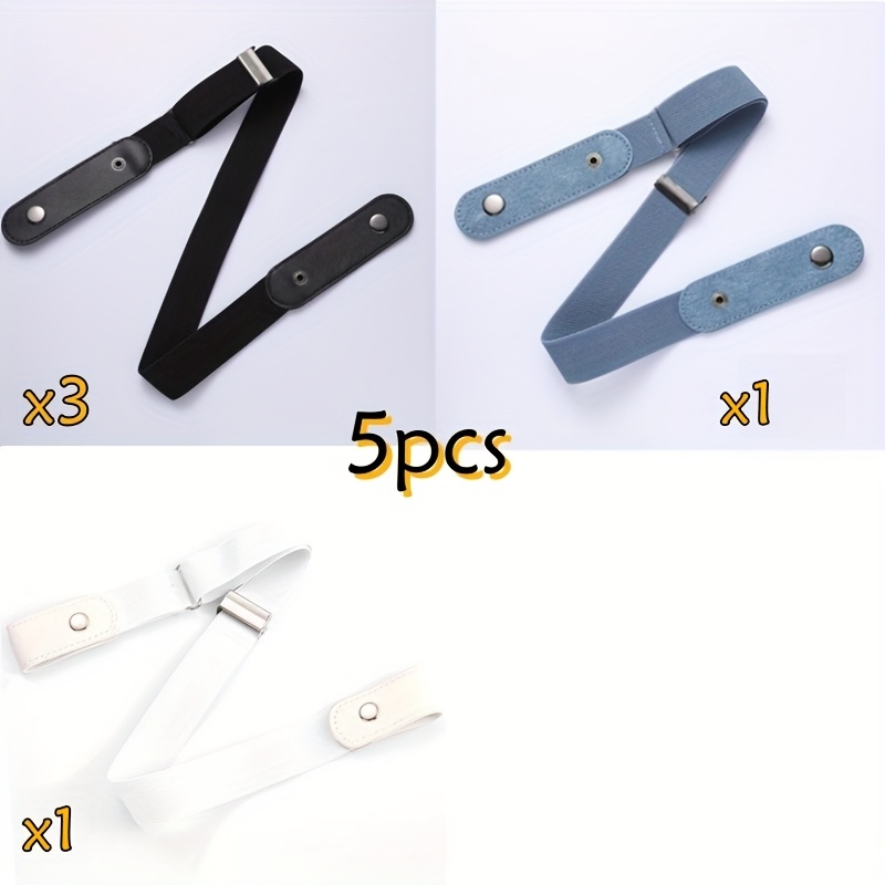 HAIRK Adjustable Elastic Waist Belt, Buckleless Invisible Design