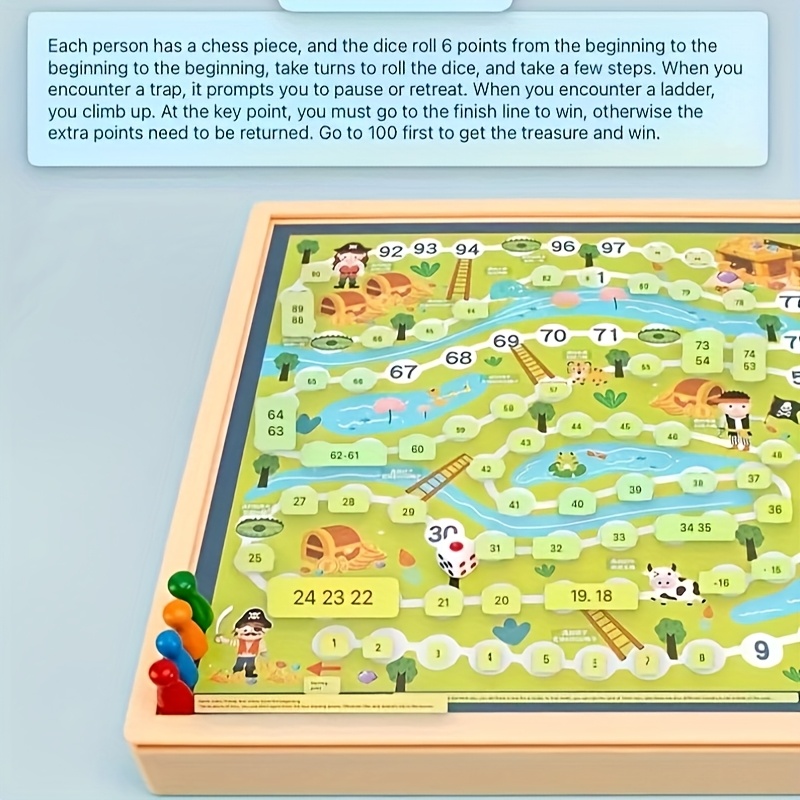 3in 1 Multi-function Chess, 3 Optional, Multi-function Chess Games, Chess, Checkers, Chess, Flying Chess, Checkers, Adventure Chess, All-round Board Games, Jigsaw Puzzles, Enhanced Emotions