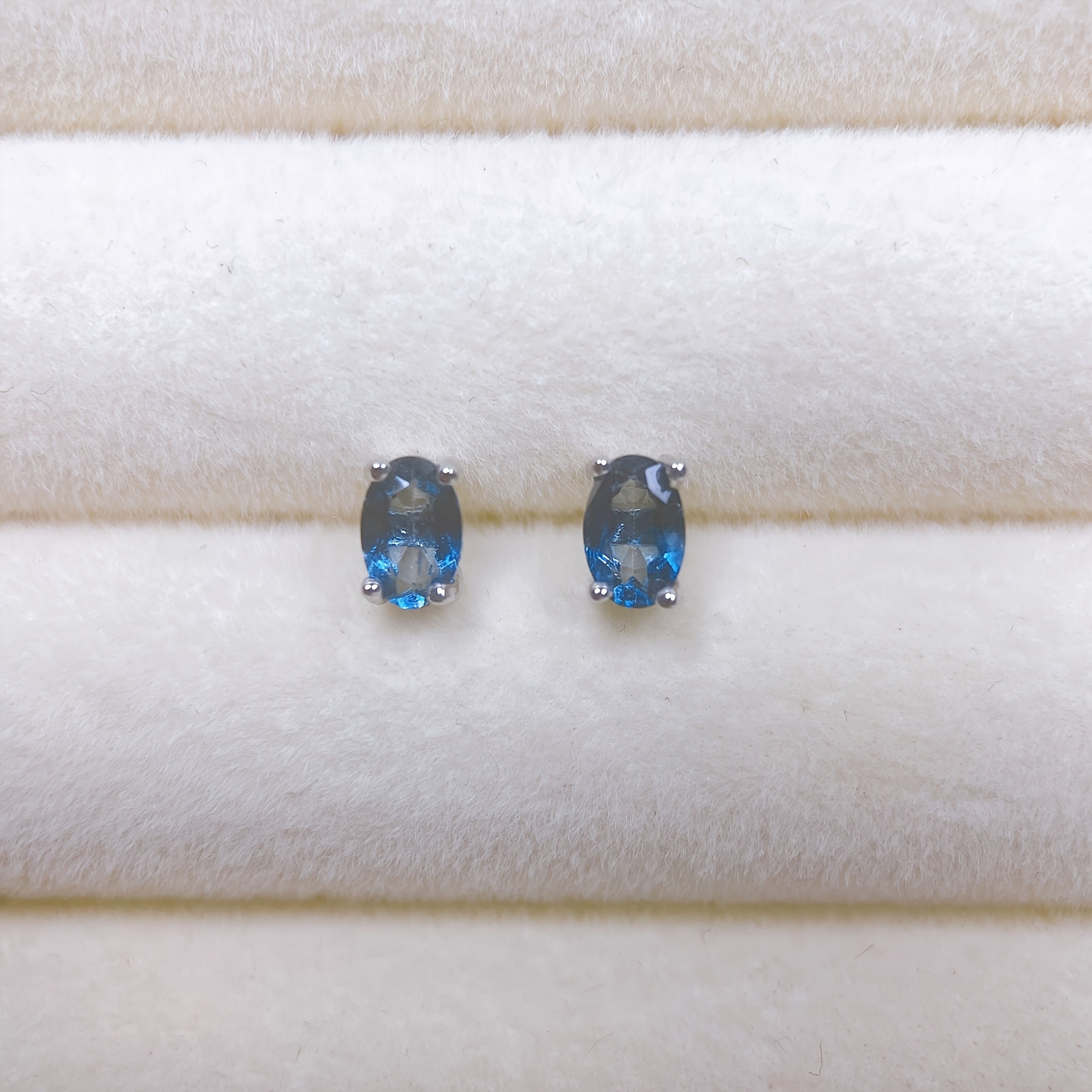 TEMU 925 Silver Natural Topaz Earrings, Elegant And , Suitable For Women, Basic Earrings That With Day, For Gifts For Parties And Special Occasions