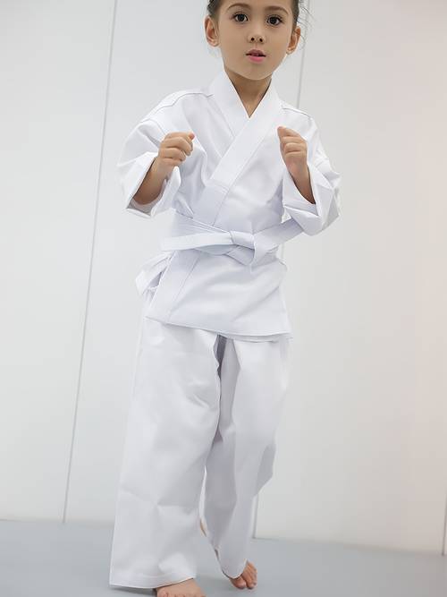 zestaw karate dress biały profesjonalny uniform karate uniwersalny duży rozmiar mały rozmiar wysokość 100 do 170 rozmiar oddychający top taekwondo, pas i spodnie zestaw 3 szt. wysokiej jakości tkanina ekskluzywny młodzieżowy zestaw karate dress taekwondo jujutsu